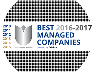 Heel trots op de Platinum Best Managed Company toekenning