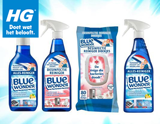 HG neemt Blue Wonder #1 in desinfectie schoonmaakmiddelen over