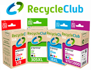 Print greener with RecycleClub cartridges!